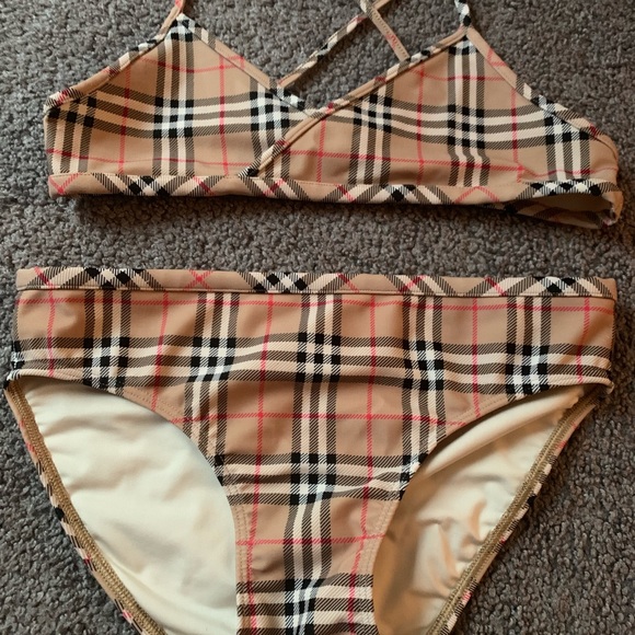 kids burberry bathing suit